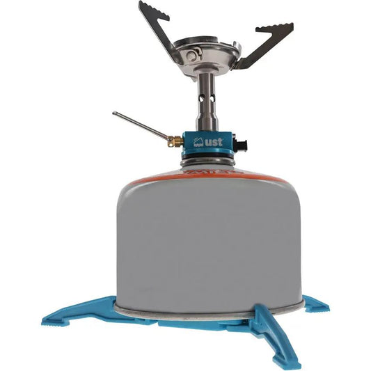 UST Trekker Stove With Push Button Ignition And Windproof Concave Burner For Campers by UST