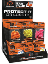Walker's Ear Plug Display 58 Assorted GWP-PLUGDIS by Walker's