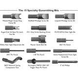 Wheeler Gunsmithing Screwdriver Set 562194 - 89-Piece S2 Tool Steel Hollow Ground Bits With Magnetic Handles And Case by Wheeler