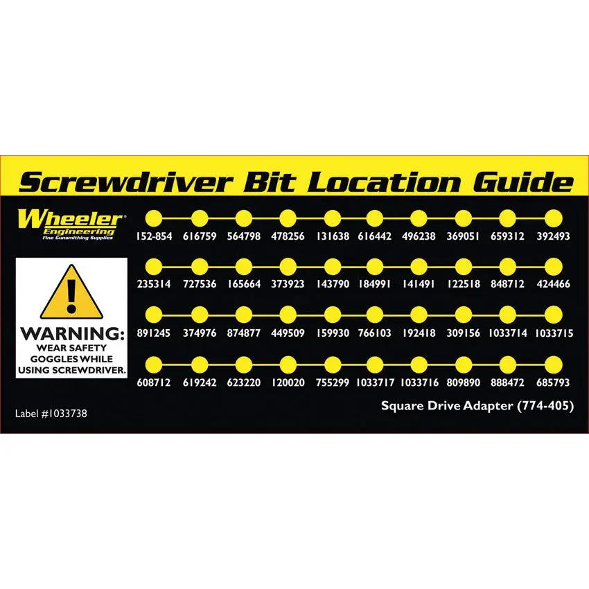 Wheeler Professional Gunsmithing Set 954621 43 Piece S2 Tool Steel Kit Black Carry Case by Wheeler