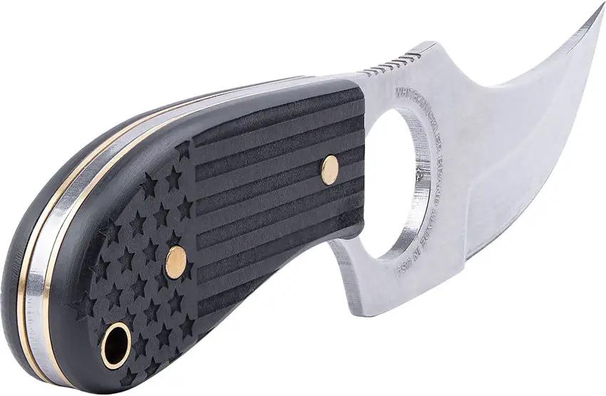 Whiteknuckler Brand Convertible C7 Patriot - American Flag Sculpted Handle With Belt Sheath by Whiteknuckler Brand