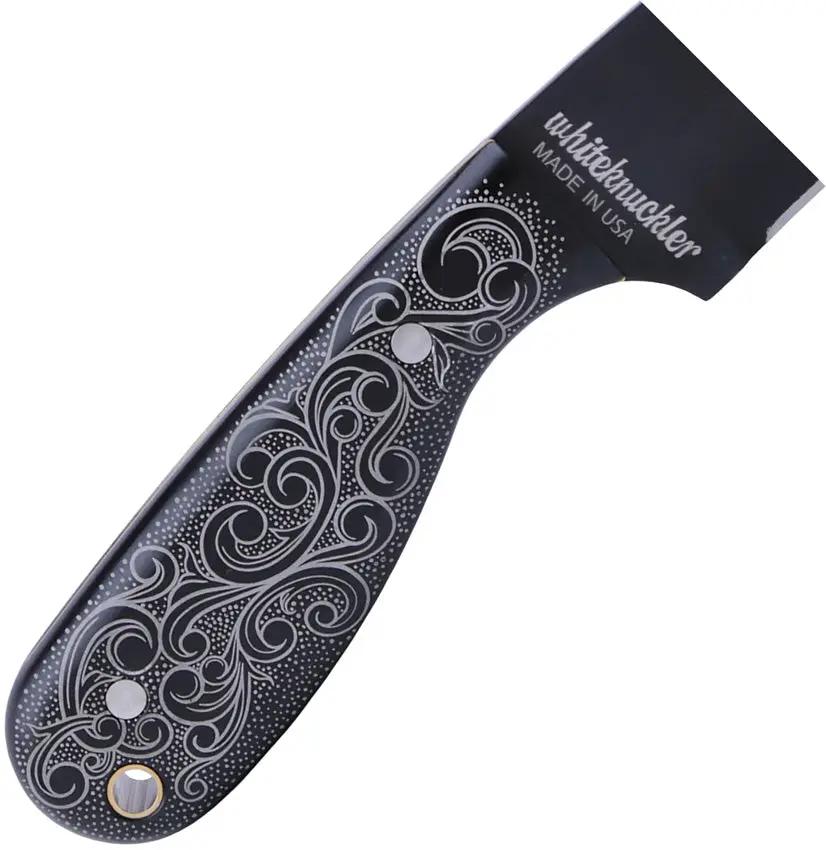 Whiteknuckler Brand Classic M3 Fixed Blade Argento M3-090101 - Full Tang 3.5 Inch Black 154CM Blade by Whiteknuckler Brand
