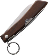 Windmuhlenmesser IBEX 80mm Ratchet Lock - Beech Wood Handle and Satin 1.4116 Stainless Sheepsfoot Blade by Windmuhlenmesser