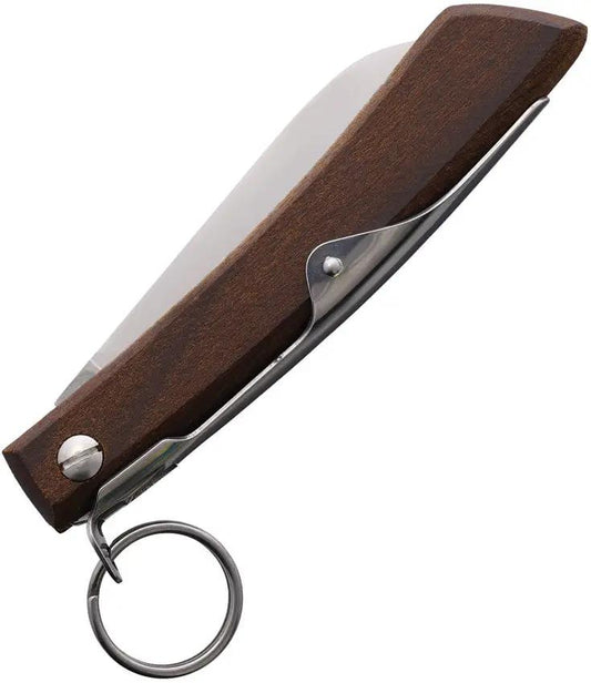 Windmuhlenmesser IBEX 80mm Ratchet Lock - Beech Wood Handle and Satin 1.4116 Stainless Sheepsfoot Blade by Windmuhlenmesser