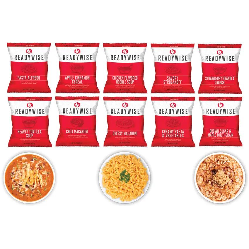 Wise Company Grab And Go Food Kit RW01-184 - Assorted Eight Servings Emergency Meals For Easy Prep by Wise Company