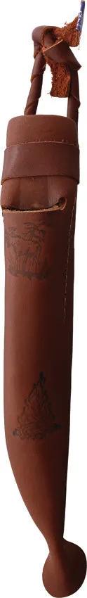 Wood Jewel Fixed Blade Combo 23JVS - 8Inch Curly Birch Handle Reindeer Horn Pommel Fire Starter by Wood Jewel