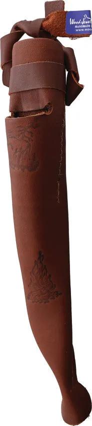 Wood Jewel Fixed Blade Combo Curly 23J - Curly Birch Handle With Reindeer Horn Pommel And Fire Starter by Wood Jewel