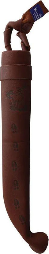 Wood Jewel Kaukozebra Fixed Blade 23KRZ - Durable Carbon Steel Blade Curly Birch Handle Reindeer Horn Pommel by Wood Jewel