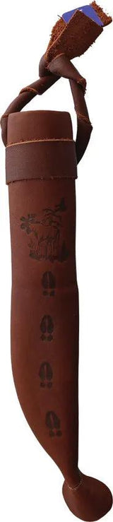 Wood Jewel Child's Knife 23L - Curly Birch Handle With Reindeer Horn Pommel And Blunt Tip Blade by Wood Jewel