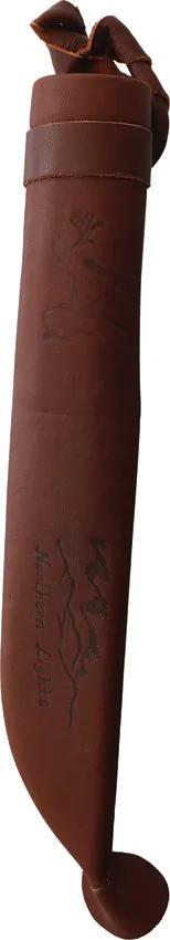 Wood Jewel Northern Lights Fixed Blade Knife 23NL - 5 Inch Stainless Blade, Curly Birch Handle, Reindeer Horn Pommel by Wood Jewel