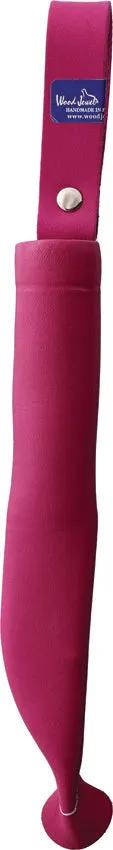 Wood Jewel Fixed Blade Knife - Pink 7.5in Overall Carbon Steel Blade With Pink Handle And Leather Sheath by Wood Jewel