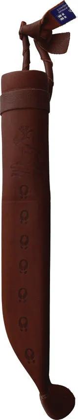 Wood Jewel Reindeer Herder's Knife - Carbon Steel Blade With Curly Birch Handle And Reindeer Horn Pommel by Wood Jewel