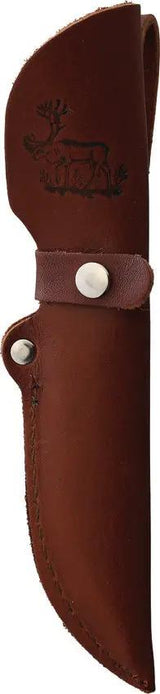 Wood Jewel Scout Fixed Blade Birch 23PP - Carbon Steel 3.5in Blade with Curly Birch Handle and Brass Guard by Wood Jewel