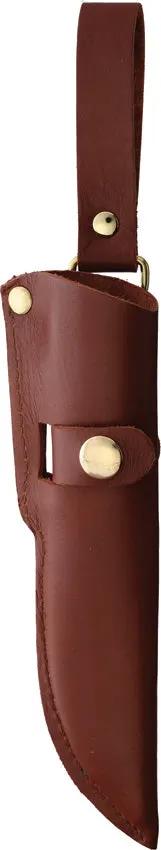 Wood Jewel Pukari Fixed Blade Carbon 23PUK - Full Tang Carbon Steel Blade With Wood Handle And Leather Sheath by Wood Jewel
