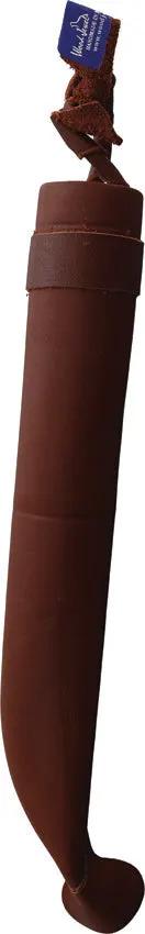 Wood Jewel Fixed Blade Birch Bark 23TP - Carbon Steel Blade, Stacked Birch Bark Handle, Leather Belt Sheath by Wood Jewel