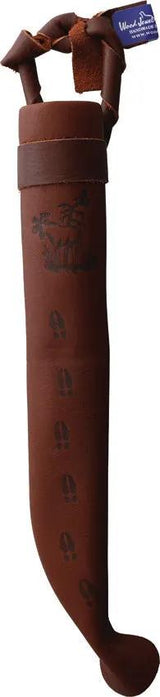Wood Jewel Vuolu Fixed Blade 23VI - Carbon Steel Blade With Curly Birch Handle And Reindeer Horn Pommel by Wood Jewel