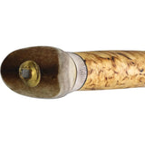 Wood Jewel Vuolu Fixed Blade 23VP - Curly Birch Handle With Reindeer Horn Pommel by Wood Jewel