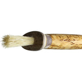 Wood Jewel Mushroom Knife 92 - Mirror Finish Stainless Blade With Curly Birch Handle And Reindeer Horn Pommel by Wood Jewel