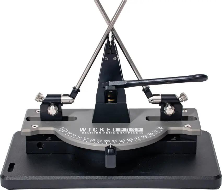 Wicked Edge Knife Sharpener Pro 410 Gen 4 DualCam Vise - Precision Micro Adjust 100 To 1000 Grit Stones For Pros by Wicked Edge