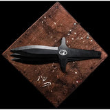 World Knife Throwing League Phoenix Throwing Knives 57 - One Piece Construction With Lanyard Hole And Guarded Blades by World Knife Throwing League
