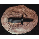 World Knife Throwing League Phoenix Throwing Knives 57 - One Piece Construction With Lanyard Hole And Guarded Blades by World Knife Throwing League