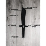 World Knife Throwing League Blackhawk Throwing Knives 64 - 16 Inch One Piece Construction With Lanyard Hole And Guards by World Knife Throwing League