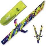 Toro Knives Diablo Throwing Knives 82 - 3-Piece Set With Full Tang And UV Graffiti Artwork by Toro Knives