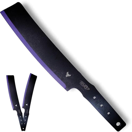 Toro Knives Besito Slim Throwing Knives 90 - Full Tang Durable Set Of Three Throwing Knives With Purple Bevels by Toro Knives