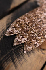 World Knife Throwing League Highlander Throwing Knives - Cyber Camo Finish With Extended Dual Blade Design by World Knife Throwing League