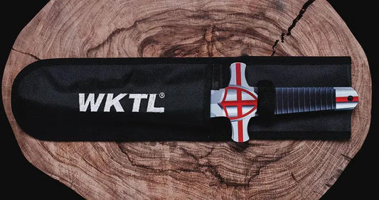 World Knife Throwing League Crusader Valor's Edge Throwers 139 Extended Dual Bladed Design For Full Coverage by World Knife Throwing League