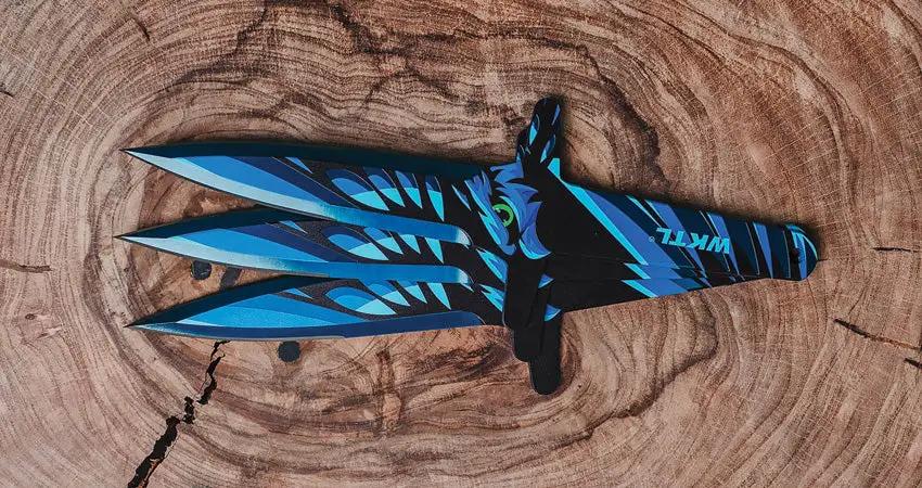 World Knife Throwing League Merlin Sorcerer Fury Thrower 150 Set Of Three Throwing Knives With 3Cr13 Stainless Blades by World Knife Throwing League
