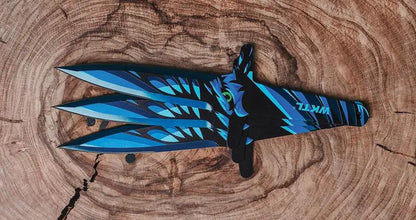 World Knife Throwing League Merlin Sorcerer Fury Thrower 150 Set Of Three Throwing Knives With 3Cr13 Stainless Blades by World Knife Throwing League