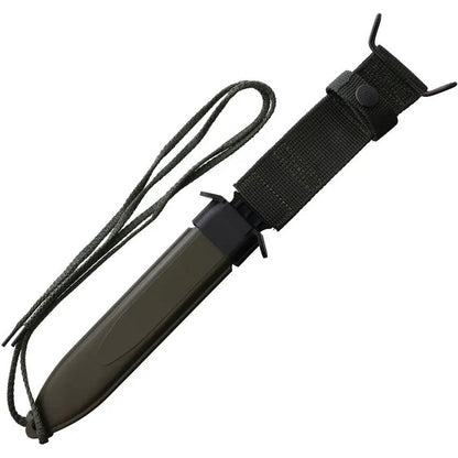 Waffentechnik USM7 Combat Knife - 12.25in Bowie Blade With Wire Cutter Sharpening Plate And NATO Rifle Compatibility by Waffentechnik