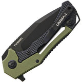 Willumsen Copenhagen Tyran Framelock OD TY19NOL - 3.25in 440C Blade, OD G10 Handle, Extended Tang by Willumsen Copenhagen