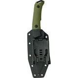 Willumsen Copenhagen Large Despot Fixed Blade Knife - AUS-8 Black Titanium Coated Blade OD Green G10 Handle by Willumsen Copenhagen