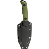 Willumsen Copenhagen Medium Despot Fixed Blade - Black Titanium Coated AUS-8 Blade With OD Green G10 Handle by Willumsen Copenhagen