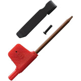 Willumsen Copenhagen Red E Linerlock RE22CSB - Carbon Fiber Handle And Stonewash 14C28N Cleaver Blade by Willumsen Copenhagen