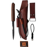 Willumsen Copenhagen Wild1 Fixed Blade Dark Stonewash - Sandvik 14C28N Blade, Full Tang by Willumsen Copenhagen