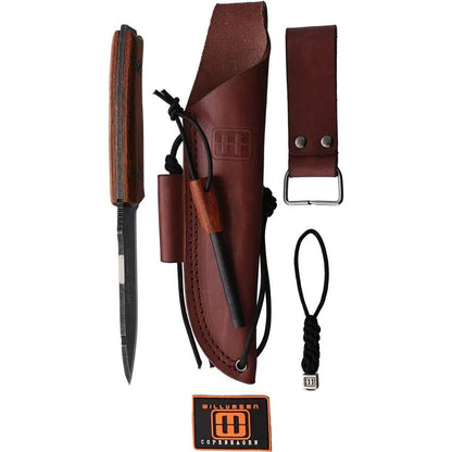 Willumsen Copenhagen Wild1 Fixed Blade Dark Stonewash - Sandvik 14C28N Blade, Full Tang by Willumsen Copenhagen