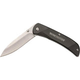 Winchester Linerlock Black Aluminum 6220035W - Lightweight EDC Knife With Satin Stainless Blade by Winchester