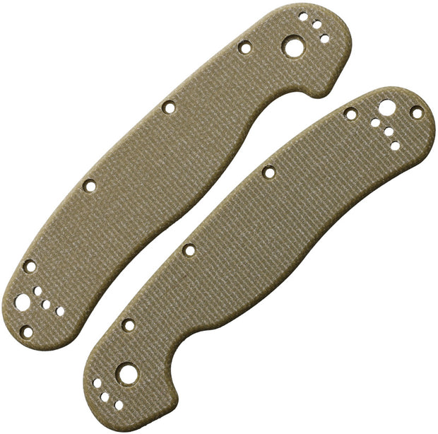 Way of Knife & EDC Gear House RAT 1 Scales Micarta OD R1ODLINENMIC by Way of Knife & EDC Gear House