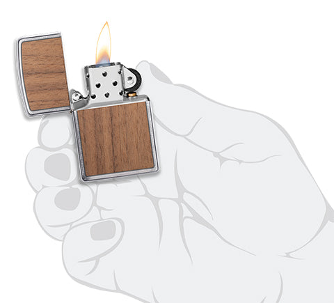 Zippo 11525 Woodchuck Lighter – Walnut