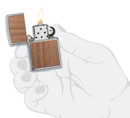 Zippo 11525 Woodchuck Lighter – Walnut