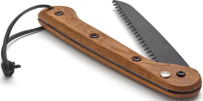 WOXNA Halsing Folding Saw - High Carbon Steel Blade, 7 TPI, Three Phase Grind, Oak Handle by WOXNA