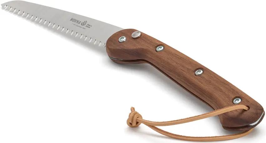 WOXNA Ljusnan 7 Inch Folding Saw 113018 - Satin Blade, Walnut Handle, 7 TPI, 10C28Mo2 Stainless by WOXNA