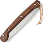 WOXNA Ljusnan 10 Inch Folding Saw - Walnut Handle Stainless 10C28Mo2 Blade With 7 TPI Three Phase Grind by WOXNA