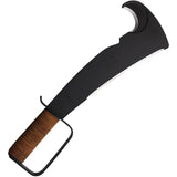 Woodman's Pal Premium WP284 - 17 Inch Fixed Blade With 1075HC Steel, Leather Handle, Knuckle Guard, WWII Booklets by Woodman's Pal