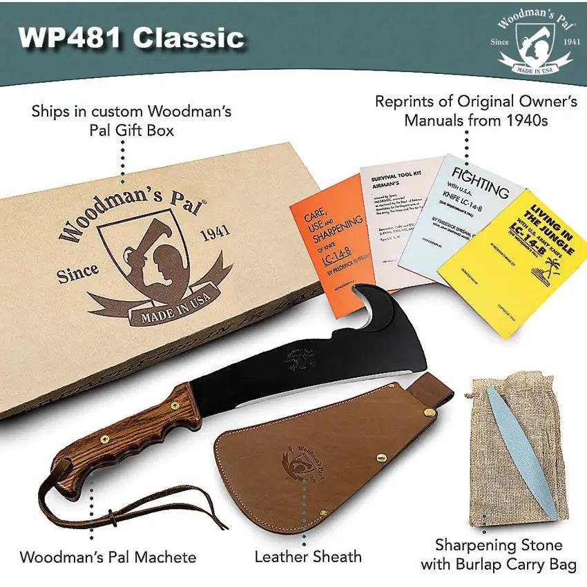 Woodman's Pal Classic WP481 - 10.5 Inch 1075HC Blade With Sickle Hook And Ash Handle For Extra Grip by Woodman's Pal
