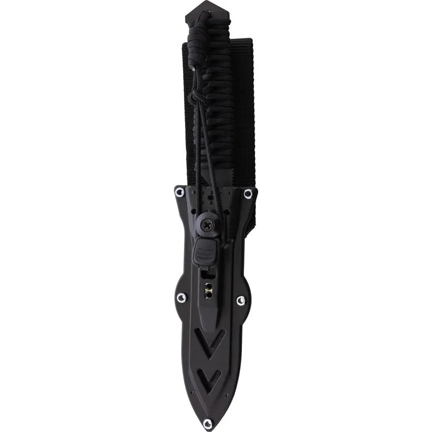 WildSteer Centurion-K Fixed Blade Knife - 10 Inch Overall N690 Tanto Blade Paracord Wrapped Handle Full Tang Belt Sheath by WildSteer