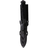 WildSteer Centurion-K Fixed Blade Knife - 10 Inch Overall N690 Tanto Blade Paracord Wrapped Handle Full Tang Belt Sheath by WildSteer